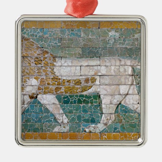 Lion die Ishtar vertegenwoordigt Metalen Ornament (Voorkant)