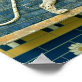 Lion die Ishtar vertegenwoordigt Poster (Hoek)