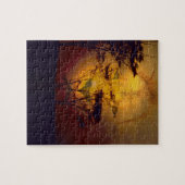 Lion die naar de Afrikaanse zon kijkt Legpuzzel (Horizontaal)