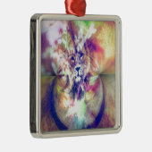 Lion Digital Art Metalen Ornament (Rechts)