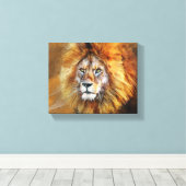 Lion Digital Oil Painting Canvas Afdruk (Insitu (Houten vloer))