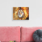 Lion Digital Oil Painting Canvas Afdruk (Insitu (Woonkamer))