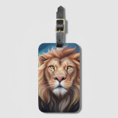 Lion Digitale Kunst Portret-56556 Bagagelabel (Voorkant (verticaal))