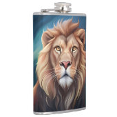 Lion Digitale Kunst Portret-56556 Heupfles (Rechts)