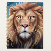 Lion Digitale Kunst Portret-56556 Planner (Voorkant)