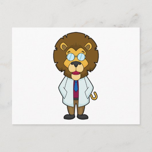 Lion Doctor's mantel Briefkaart (Voorkant)