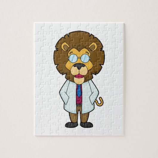 Lion Doctor's mantel Legpuzzel (Verticaal)