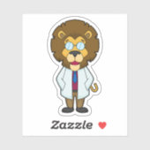 Lion Doctor's mantel Sticker (Vel)