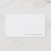 Lion Doll in Sunrise Visitekaartje (Achterkant)