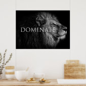 Lion Dominate as a lion Poster (Keuken)
