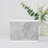 Lion door Albrecht Durer Briefkaart (Staand voorkant)