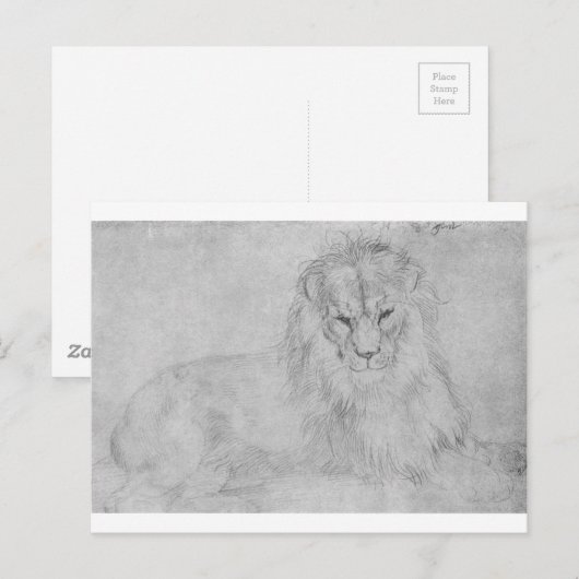 Lion door Albrecht Durer Briefkaart (Voorkant / Achterkant)