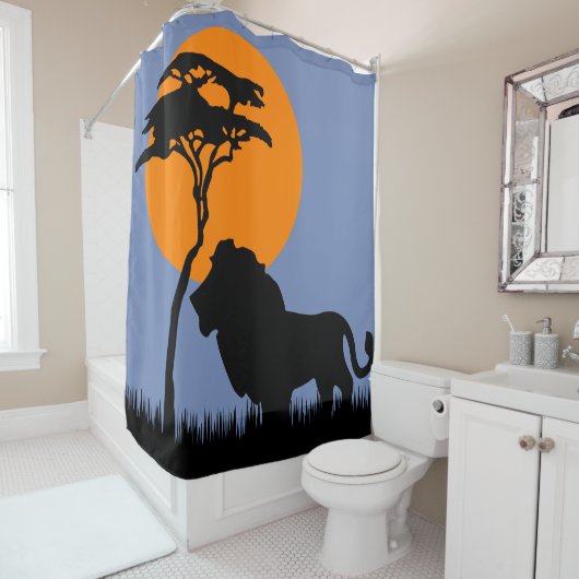 Lion Douchegordijn (In situ)