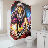 Lion Douchegordijn (In situ)