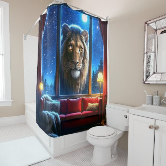 Lion Douchegordijn (In situ)
