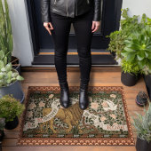 Lion Dove Wilderness Rozen Walter Crane Deurmat