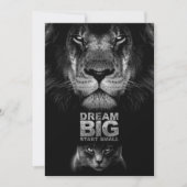 Lion Dream BIG Start Small Bedankkaart (Voorkant)