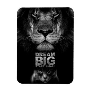 Lion Dream BIG Start Small Magneet