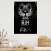 Lion Dream BIG Start Small Poster (Keuken)