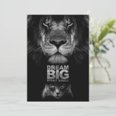 Lion Dream BIG Start Small Save The Date (Staand voorkant)