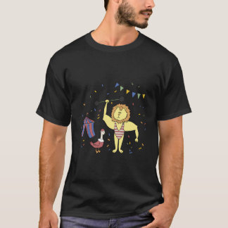 Lion Duck Acrobat Clown Carnaval Circus Act T-shirt