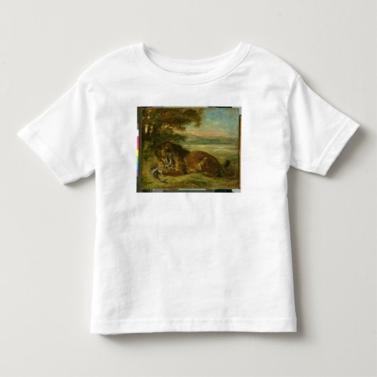 Lion en alligator, 1863 kinder shirts (Voorkant)