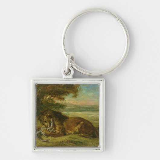 Lion en alligator, 1863 sleutelhanger (Voorkant)