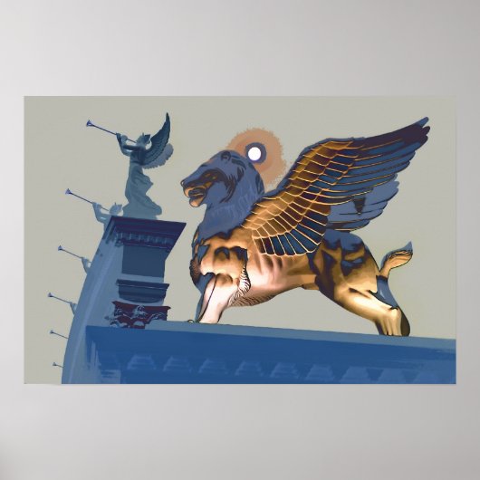 Lion en Angels Poster (Voorkant)