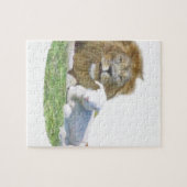 Lion en de Christelijke kunst van de Lamb Legpuzzel (Horizontaal)