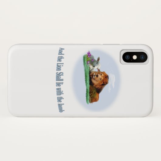 Lion en de Christelijke zaak Lamb Phone Case-Mate iPhone Case (Achterkant (horizontaal))