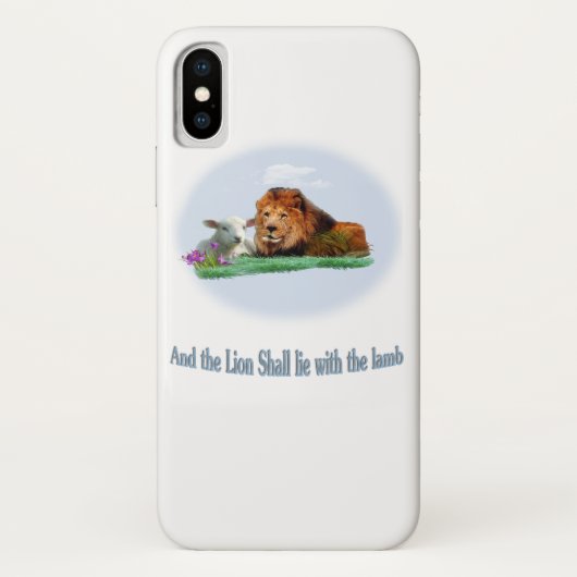 Lion en de Christelijke zaak Lamb Phone Case-Mate iPhone Case (Achterkant)