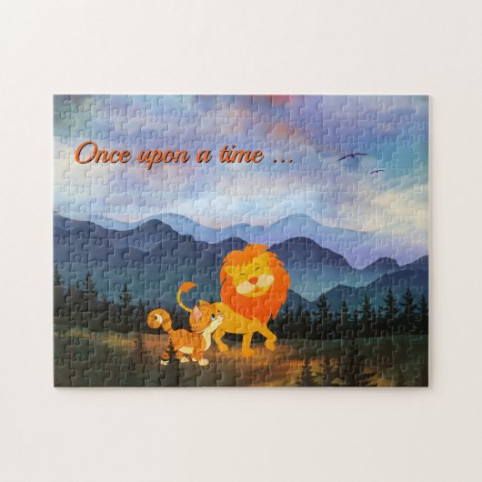 Lion en Kat Fantasy Fairy Tale Puzzle Legpuzzel (Horizontaal)