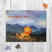 Lion en Kat Fantasy Fairy Tale Puzzle Legpuzzel