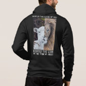 Lion en Lamb aanpasbaar zwart Hoodie (Achterkant)