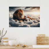 Lion en Lamb Art Poster (Keuken)