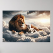 Lion en Lamb Art Poster (Voorkant)