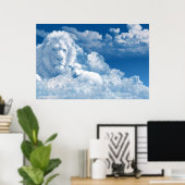 Lion en Lamb Art Poster (Thuiskantoor)