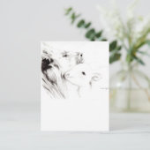 Lion en Lamb Briefkaart (Staand voorkant)