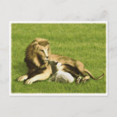 Lion en Lamb Briefkaart (Voorkant)