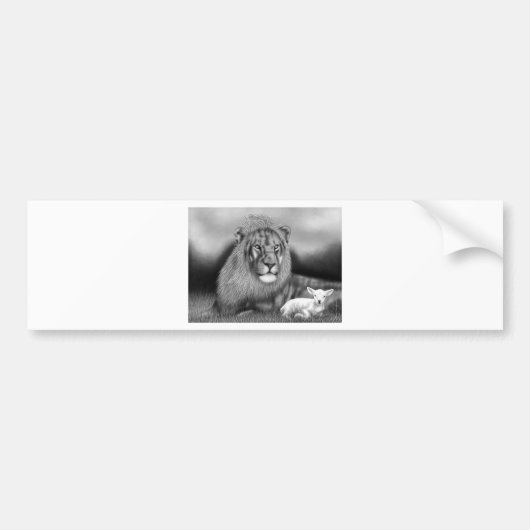 Lion en Lamb Bumpersticker (Voorkant)