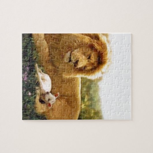 Lion en Lamb Legpuzzel (Horizontaal)
