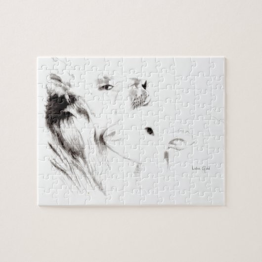 Lion en Lamb Legpuzzel (Horizontaal)