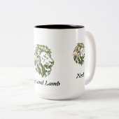 Lion en Lamb mok ontwerp (Voorkant rechts)