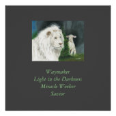 Lion en Lamb Perfect Poster (Voorkant)