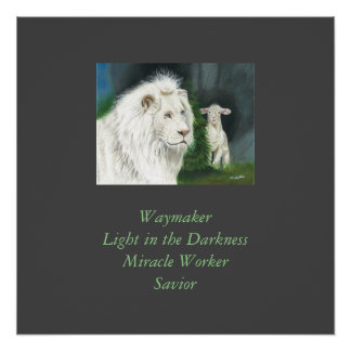 Lion en Lamb Perfect Poster