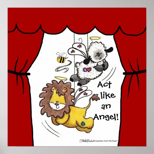 Lion en Lamb-Play Angels Poster (Voorkant)