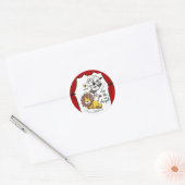 Lion en Lamb-Play Angels Ronde Sticker (Envelop)