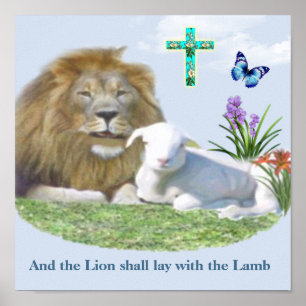 Lion en Lamb Poster