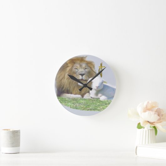 Lion en Lamb Ronde Klok (Huis)