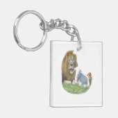 Lion en Lamb Sleutelhanger (Voorkant Links)